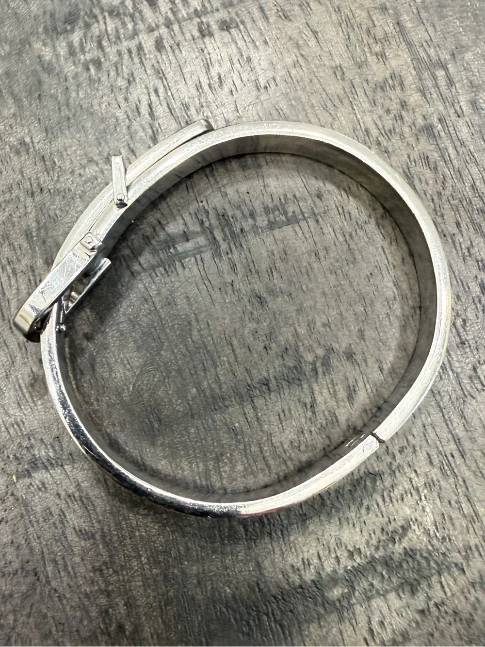 Men's Silver-Tone Buckle Cuff Bracelet